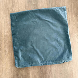 Ikea Sanela Dark Turquoise Velvet Throw Pillow Cover 50X50cm